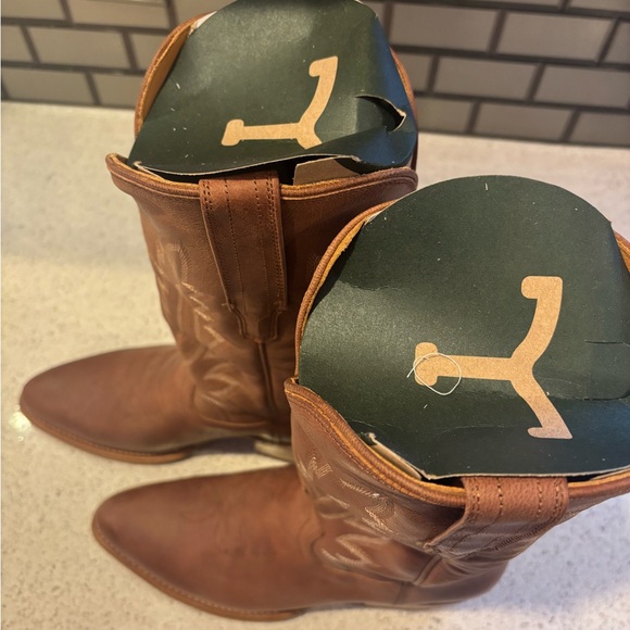 Tecovas Brown Heeled Boots Size 9 - Picture 2 of 5